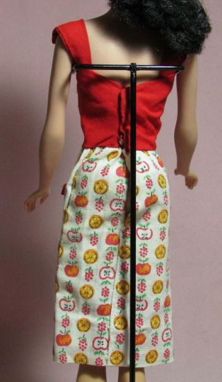 For Vintage Barbie OOAK FAUX JAPANESE EXCLUSIVE PAK SHEATH DRESS 3