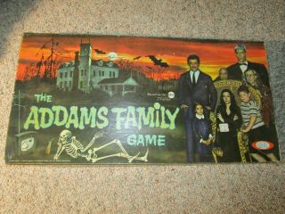 Vtg Rare 1964 The Addams Family Tv Series Board Game 1964 Ideal Tv Toy Complete