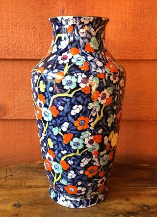 Antique Stoke On Trent Empire Porcelains Co.  England Floral Vase