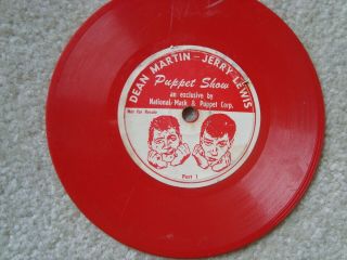 Jerry Lewis & Dean Martin Puppet Show Record Circa 1951 Rare