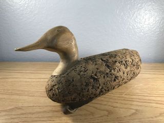 Antique Cork Body Duck Decoy 2