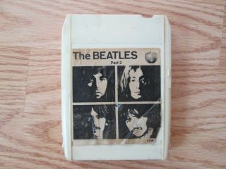 The Beatles White Album Part 2 8 Track Tape Rare White Shell