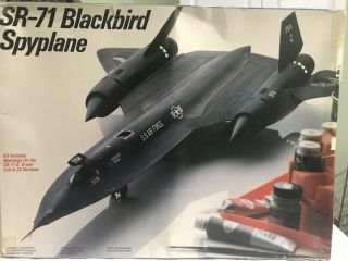 Rare Testors Large 1/48 Lockheed Martin Sr 71 Blackbird Spy Plane 584