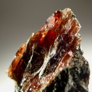 Mangan - Diaspore Red - Orange Gem Crystals Rare Postmasburg,  South Africa