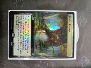 Magic The Gathering (mtg) Fabled Passage Ext.  Art Foil M/nm - Throne Of Eldraine