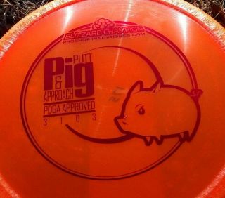 Innova - rare 2017 Embossed BLIZZARD CHAMPION PIG - 175g 2