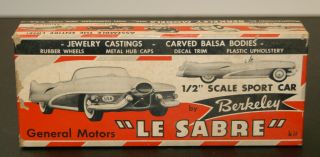 Vintage Rare Berkeley General Motors Le Sabre Model (1953)