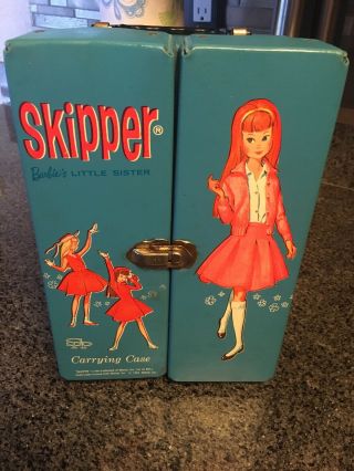 Vintage Barbie: Skipper Carrying Case 1964 With Skipper & Ricky