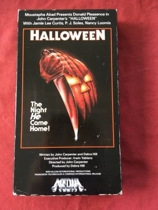 Halloween (vhs,  1981) Rare Media 1989 Carpenter Horror Cult Classic