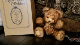 Robert Raikes 80 Year Bear Tic With Medallion 129/500 Rare Signed Jointed Bear