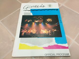 1981 Genesis Abacab Uk Tour Programme Program With Rare Lyric Sheet