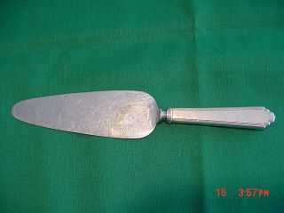 Vintage William And Mary By Lunt Sterling Handle Cake/pie Server 9 3/4 "