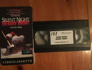Silent Night,  Deadly Night (VHS,  1986) IVE Release rare horror 3