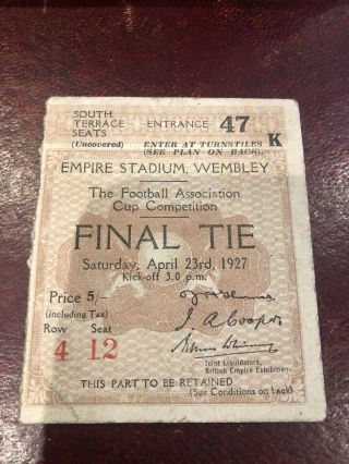 Rare - Good Pre War Arsenal V Cardiff Fa Cup Final 23/4 1927