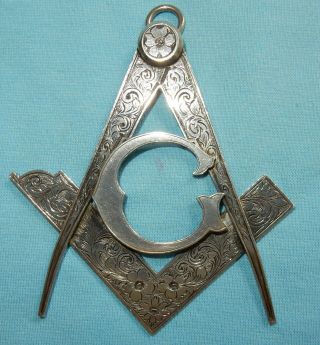 Rare 1929 Masonic Jewel Lodge Of Erin No 463 Ic Shanghai Provincial Grand Lodge