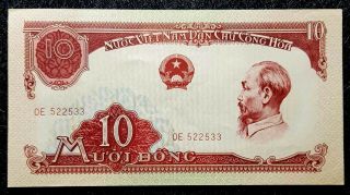 1958 Vietnam 10 Dong Banknote Unc Rare (, 1 B.  Note) D7184