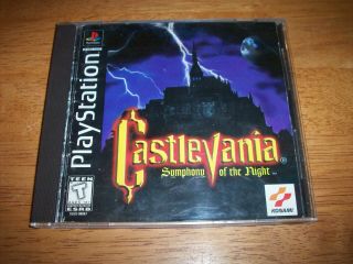 Castlevania Symphony Of The Night Ps1 Playstation 1 - Rare Black Label