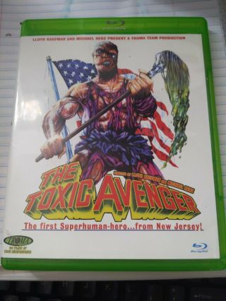The Toxic Avenger (blu - Ray Disc Only,  2014,  Rare Oop Green Case)