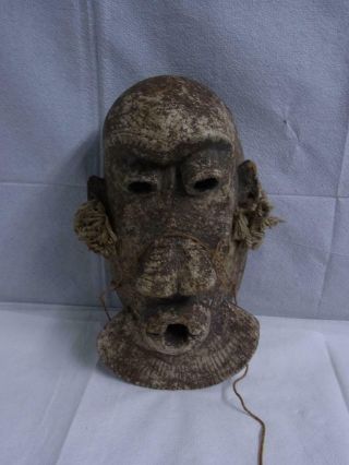 Vintage West African Masks Home Decor Tribal Ivory Coast Wooden Masks