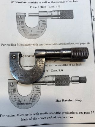 RARE Brown & Sharpe 6 Micrometer 0 - 1/2”.  0001” J60 3
