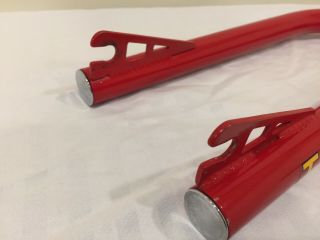 Tange TX - 500 BMX forks,  rare red/yellow,  ' 80s old school BMX 2