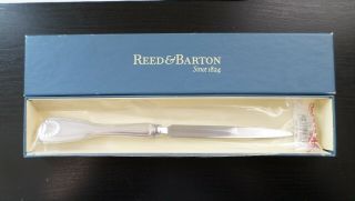 Reed & Barton,  Nib,  Silver - Plate,  Made In Usa,  Letter Opener.