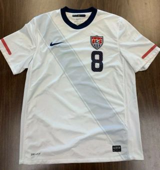 Nike Men’s L Usa Soccer Jersey Clint Dempsey Authentic 8 Dri Fit Rare Shirt Us