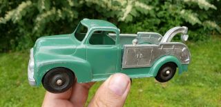 Antique Vintage Hubley Kiddie Toy Die Cast Tow Truck Paint