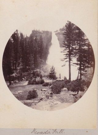Very Rare Albumen Kodak Round From West Album Yosemite California Nevada