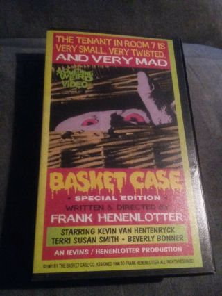 Basket Case Vhs Tape Rare Horror Something Weird Big Box Clamshell