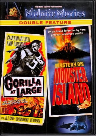 Gorilla At Large / Mystery On Monster Island Dvd Rare Oop Midnite Anne Bancroft