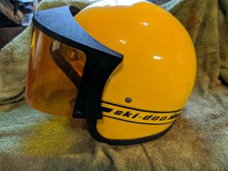 Vintage Skidoo Helmet Snowmobile Medium With Visor Ski Doo