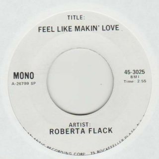 Roberta Flack 45 Feel Like Makin 