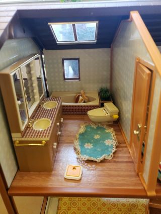 Tomy Smaller Homes And Garden Dollhouse Accessories Bathroom 80s Vtg Htf
