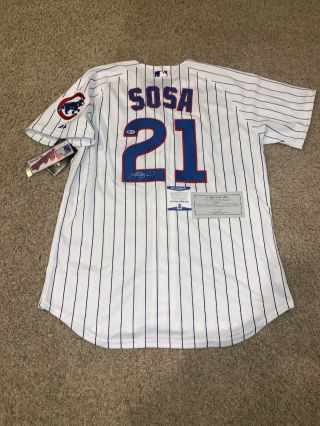 Sammy Sosa Signed Authentic Chicago Cubs Jersey Goldin Sports Very Rare Beckett
