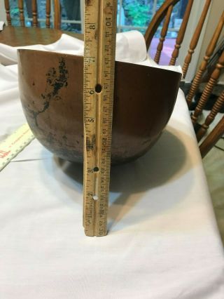 Antique Copper Candy Pot 15 " Length X 9 " Diameter X 6 " Height (approx. )