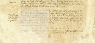 REVOLUTIONARY WAR CONNECTICUT ACTS & LAWS NOVEMBER 1776 RARE COLONIAL IMPRINT 3
