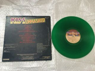 KISS UNMASKED MEXICO GREEN LP TRANSLUCENT COLOR MEXICAN MEGA RARE HOLY GRAIL 2