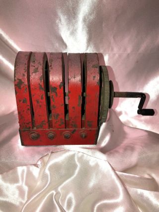 Bell Systems Antique Tole Painted (red) 5 Bar Magneto Generator