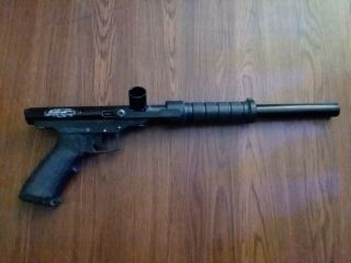 PMI Traccer vintage pump paintball marker.  Stock class rare co2.  Shoots and work 2