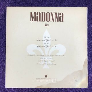 Madonna Material Girl 12” Us Promo - Rare Collector Item Vinyl