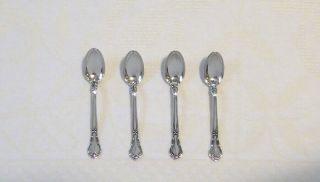 4 Gorham Chantilly Sterling Silver Old Mark Demitasse Spoons - No Mono