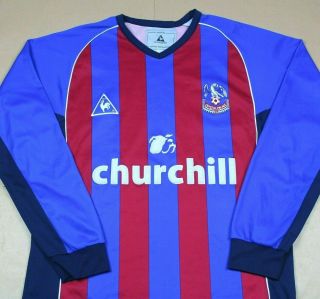 Crystal Palace 2002 2003 Home Shirt Rare Long Sleeve Edition Le Coq Sportif (l)