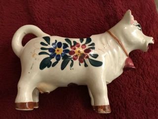 Rare Royal Pottery Cow Creamer - Hand Painted Vintage Japan
