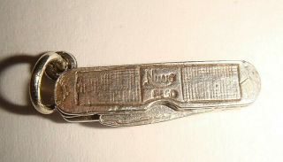 Rare Vintage Silver Nuvo Opening Fruit Knife Charm