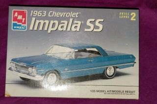 Vintage 1963 Chevrolet Impala Ss Amt Model Car Kit
