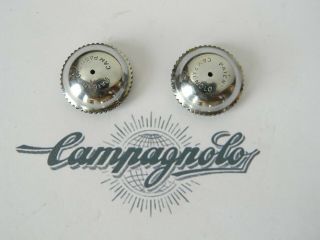 Rare 1957 Campagnolo Record Steel Pedal Dust Caps Bicycle Italy