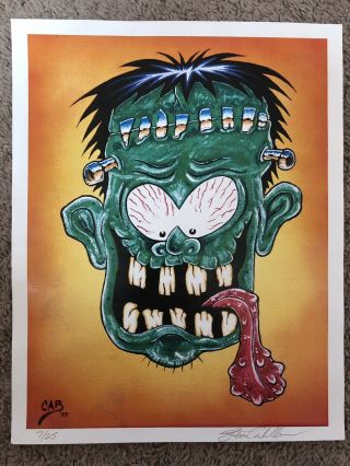 Steve Caballero Signed Print Art Collectible Rare Powell Peralta 7/25 Limited