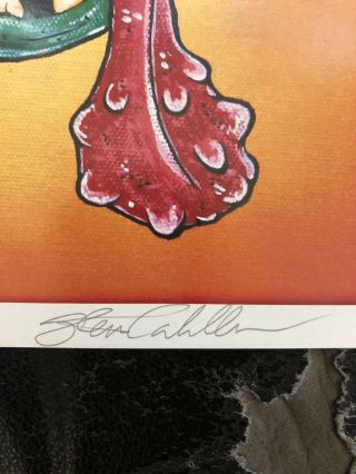 Steve Caballero signed Print ART Collectible RARE Powell Peralta 7/25 Limited 2