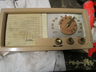 Vintage Arvin Model 780 Antique Tube Am Radio For Restauration